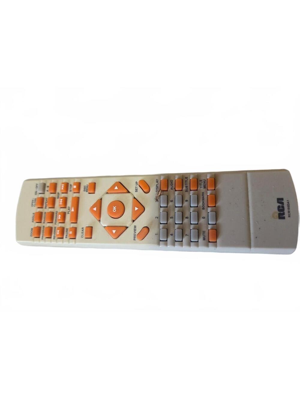 RCA white and orange remote control